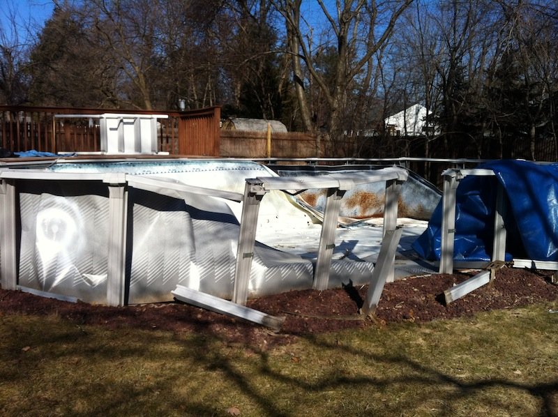 In-ground pool demolition and removal project in Rockland County